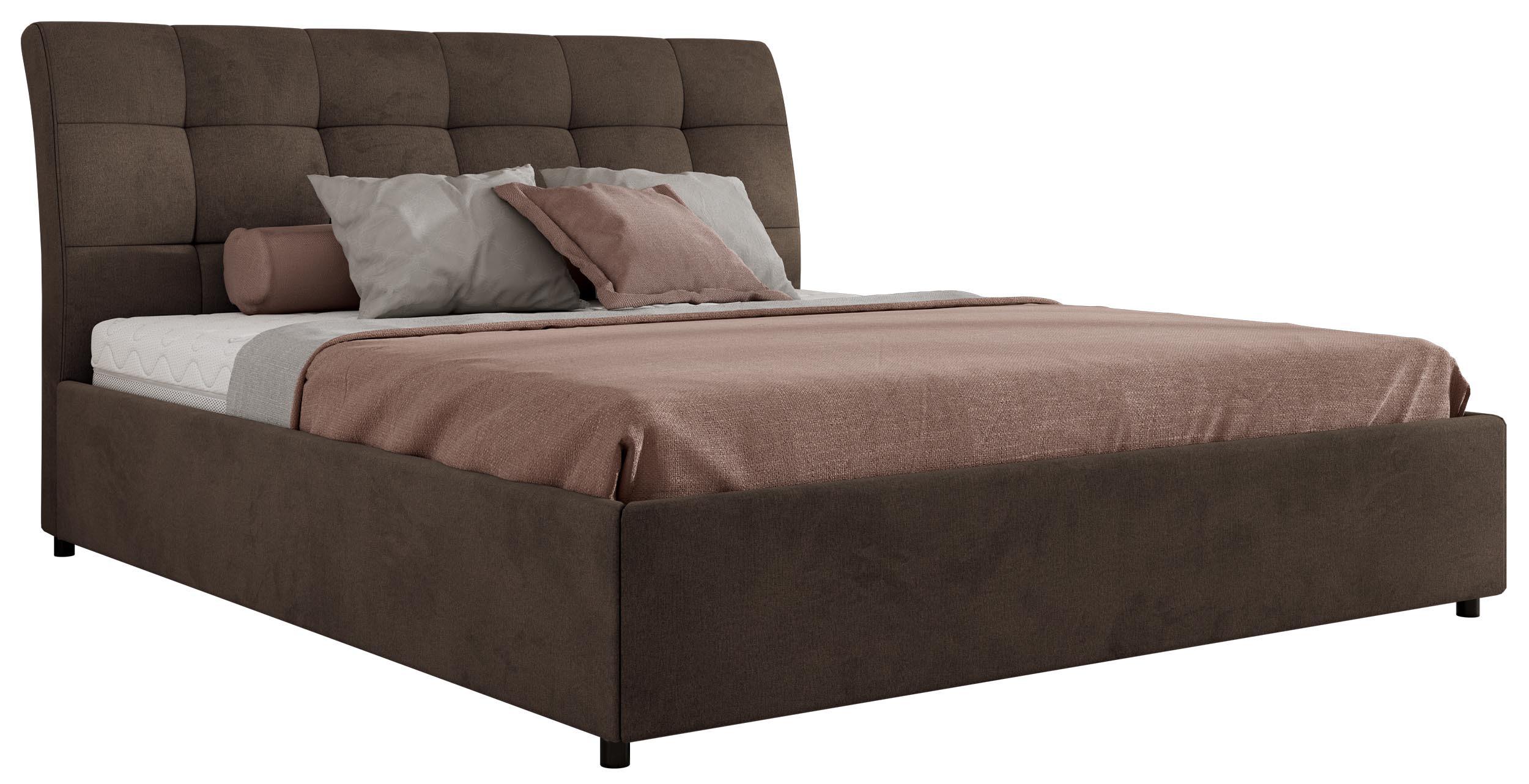 wohnli-moebel-suche-800001299867 Wohnli Möbelsuche - POLSTERBETT GALA CLASSIC 180/200 - Braun Velvet - Schaum-Matratze