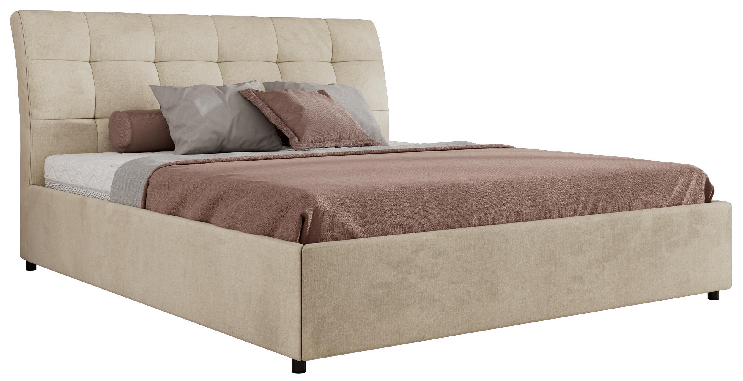 wohnli-moebel-suche-800001299891 Wohnli Möbelsuche - POLSTERBETT GALA CLASSIC 200/200 - Beige Velvet - ohne Matratze