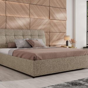 POLSTERBETT GALA CLASSIC 200/200 - Dunkelbeige Strukture - Multipocket-Matratze Textil MKS Möbel > Betten > Polsterbetten Taupe