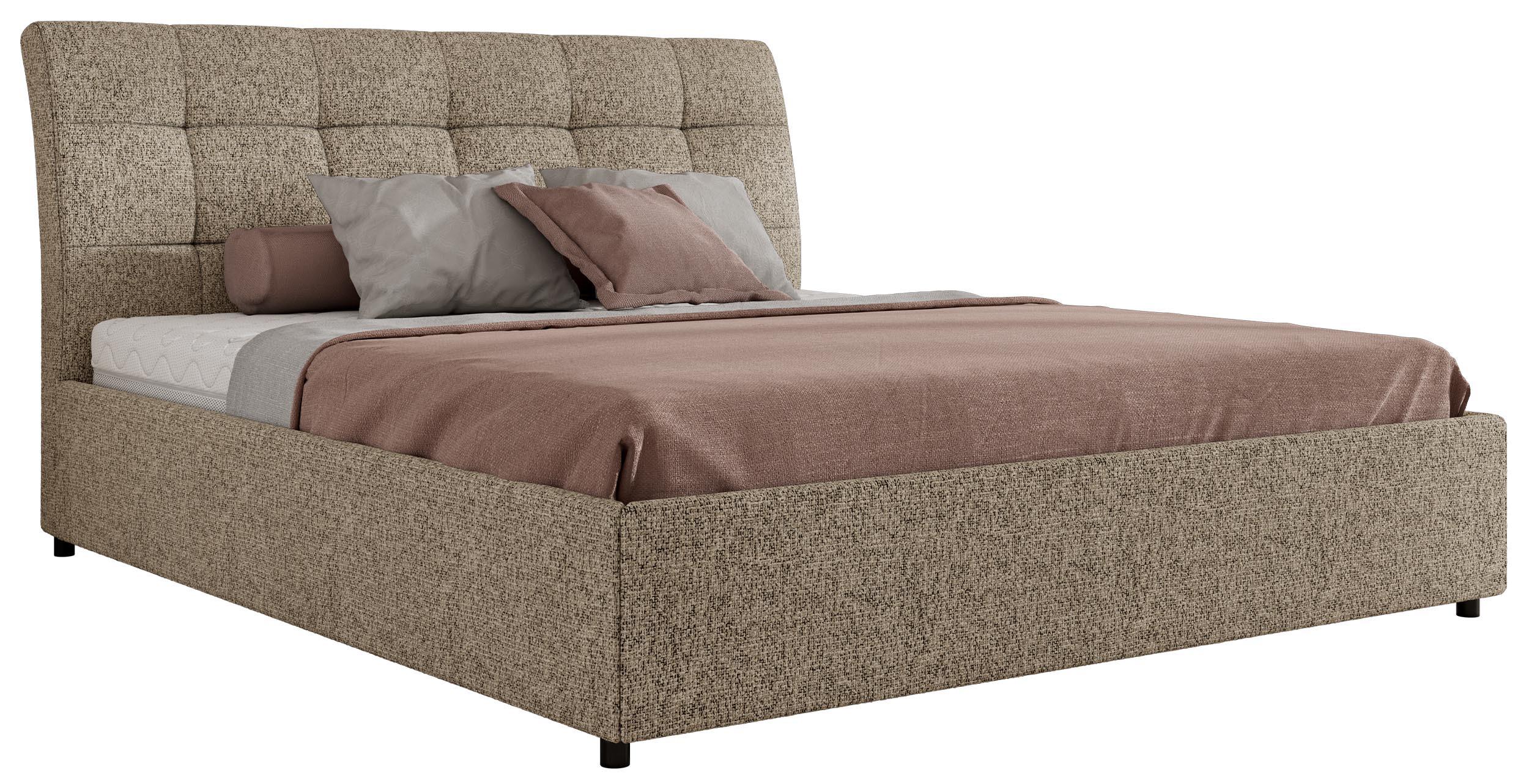 wohnli-moebel-suche-800001299992 Wohnli Möbelsuche - POLSTERBETT GALA CLASSIC 180/200 - Dunkelbeige Strukture - Pocket-Matratze