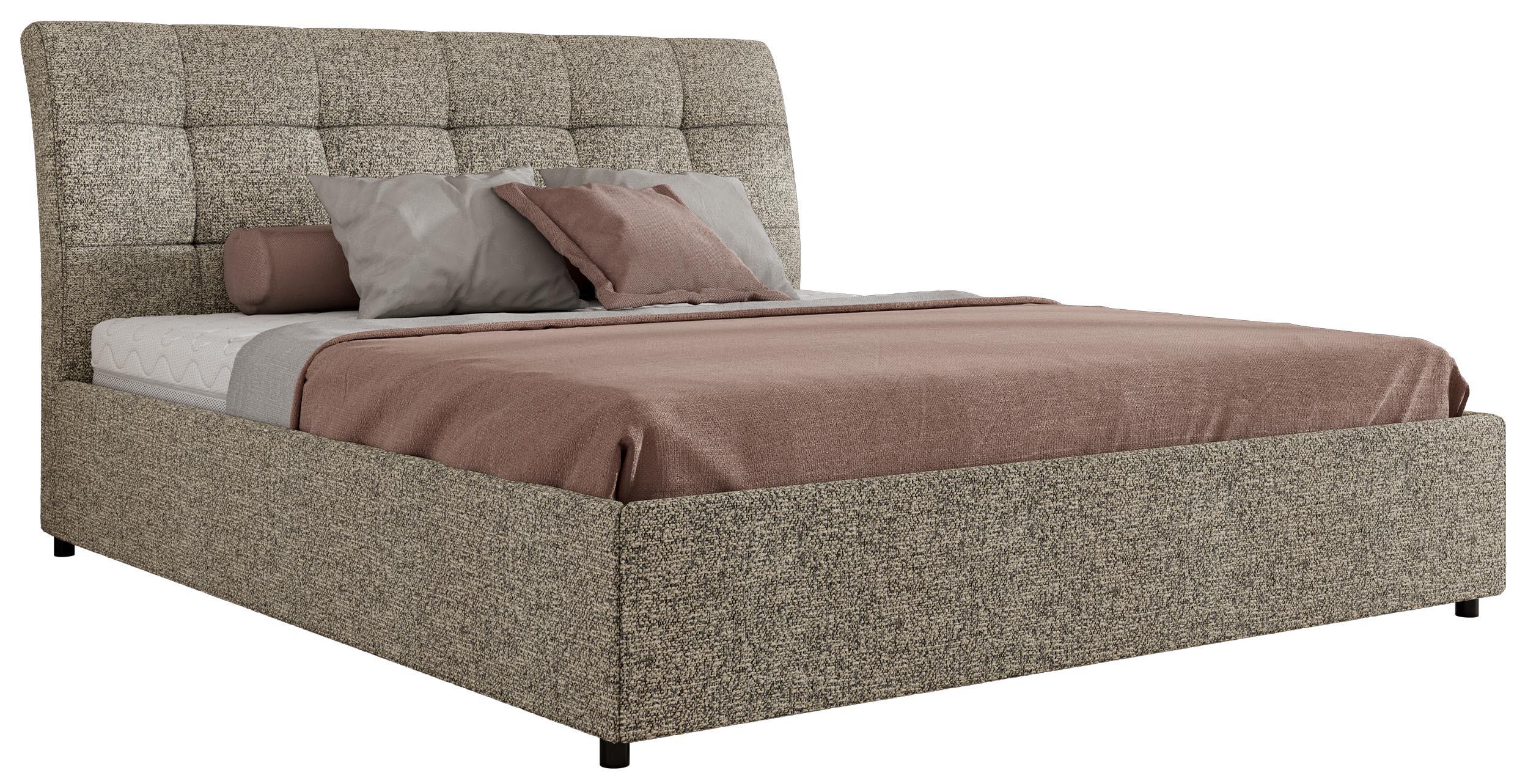 wohnli-moebel-suche-800001299995 Wohnli Möbelsuche - POLSTERBETT GALA CLASSIC 180/200 - Grau Strukture - Schaum-Matratze