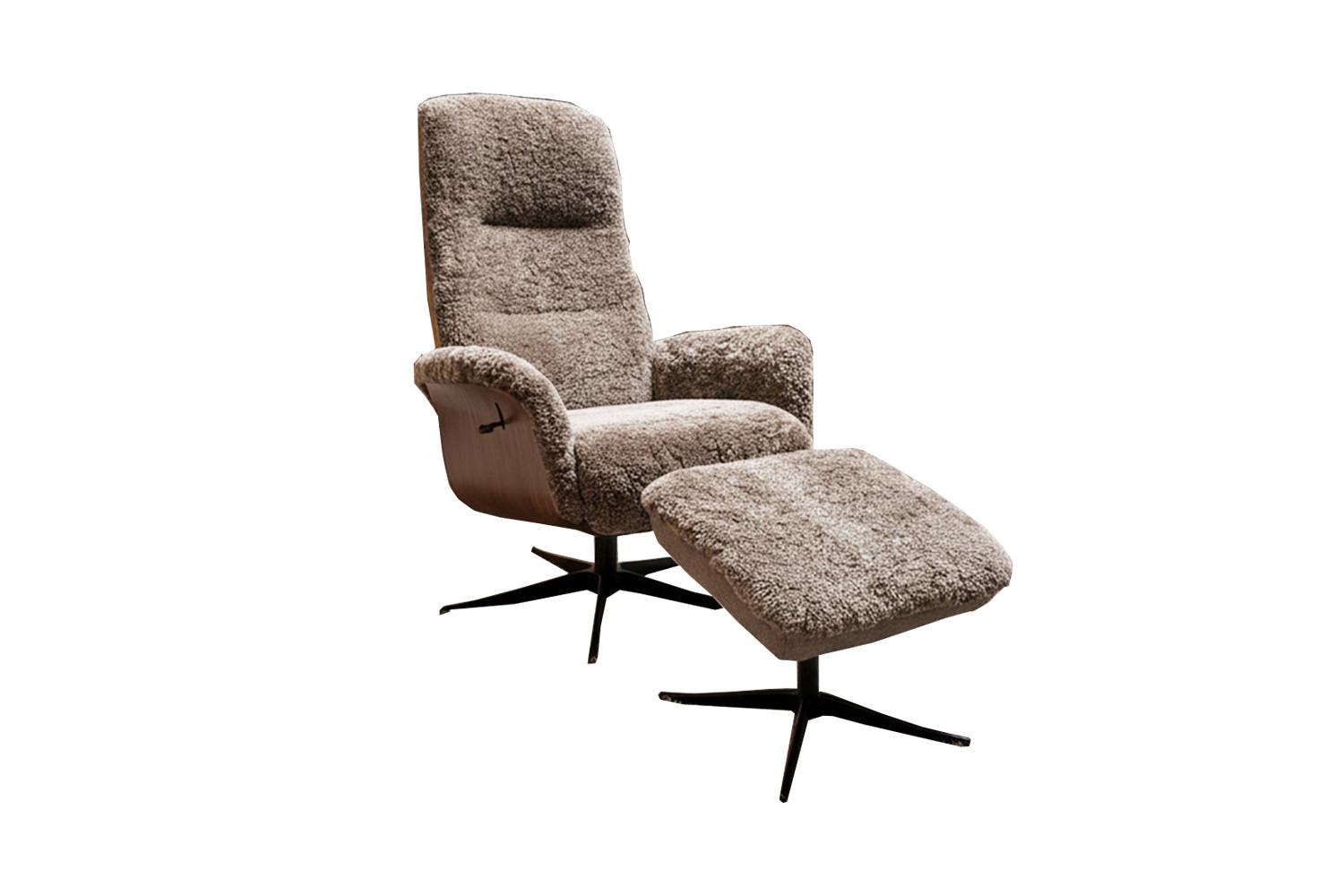 wohnli-moebel-suche-800001301890 Wohnli Möbelsuche - RELAXSESSEL SILVA Beige Schaffell Relaxfunktion