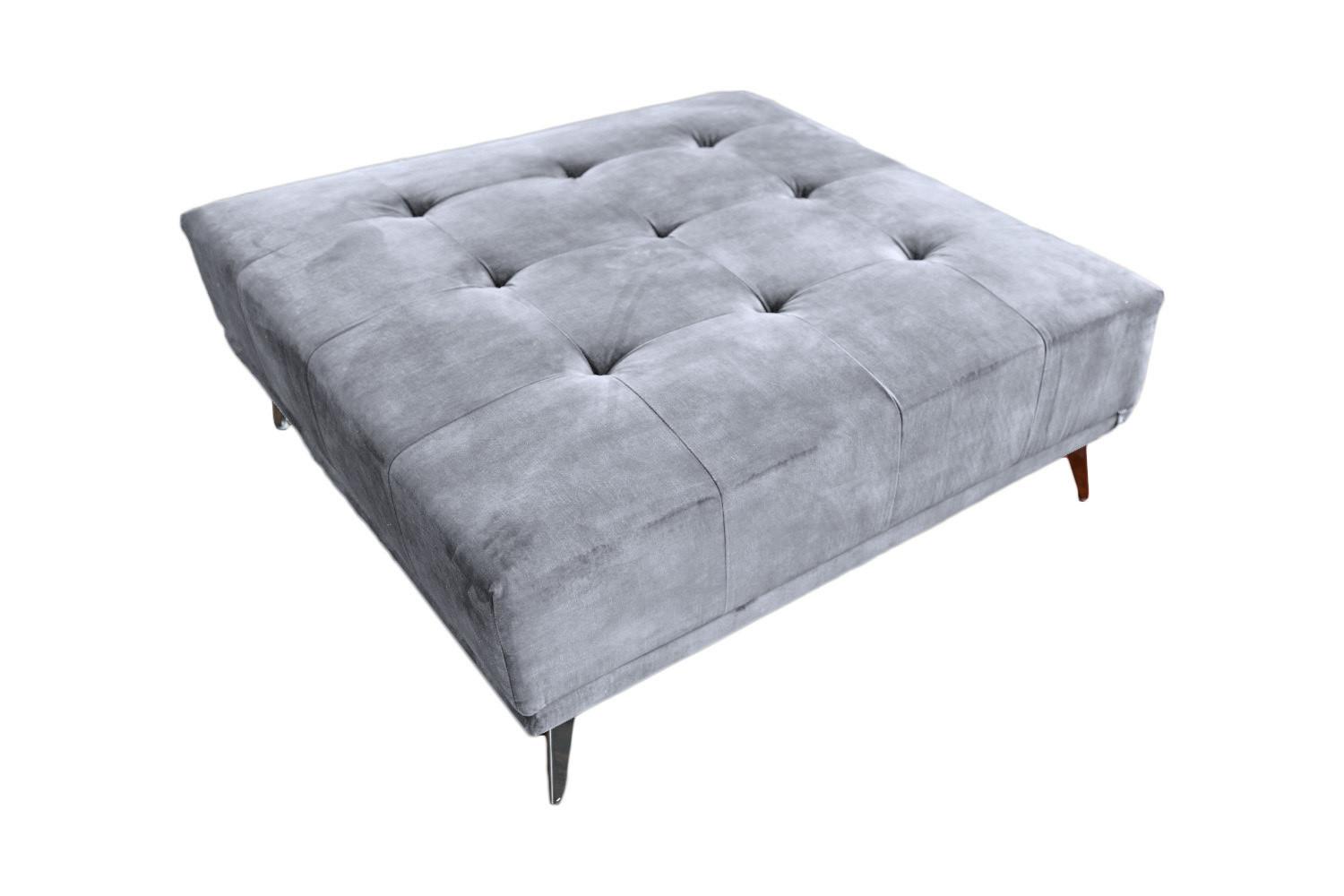Wohnli Möbelsuche - HOCKER WIOLO Grau Velvet