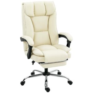 Wohnli Möbelsuche - BÜROSTUHL Ergonomischer Schreibtischstuhl mit Verstellbar Rückenlehne Beige