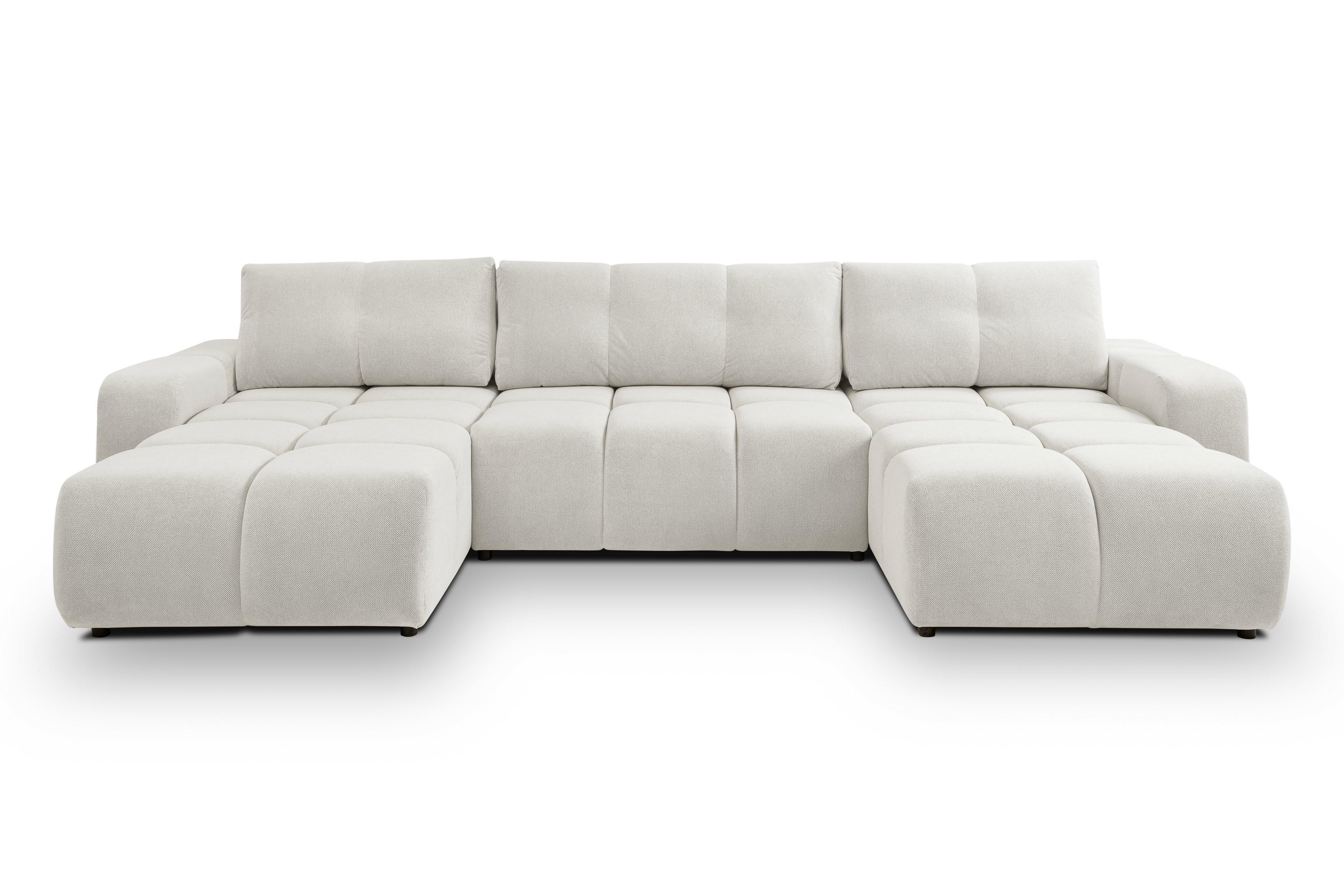 wohnli-moebel-suche-800001311804 Wohnli Möbelsuche - WOHNLANDSCHAFT DUCA U Creme Jersey mit Schlaffunktion