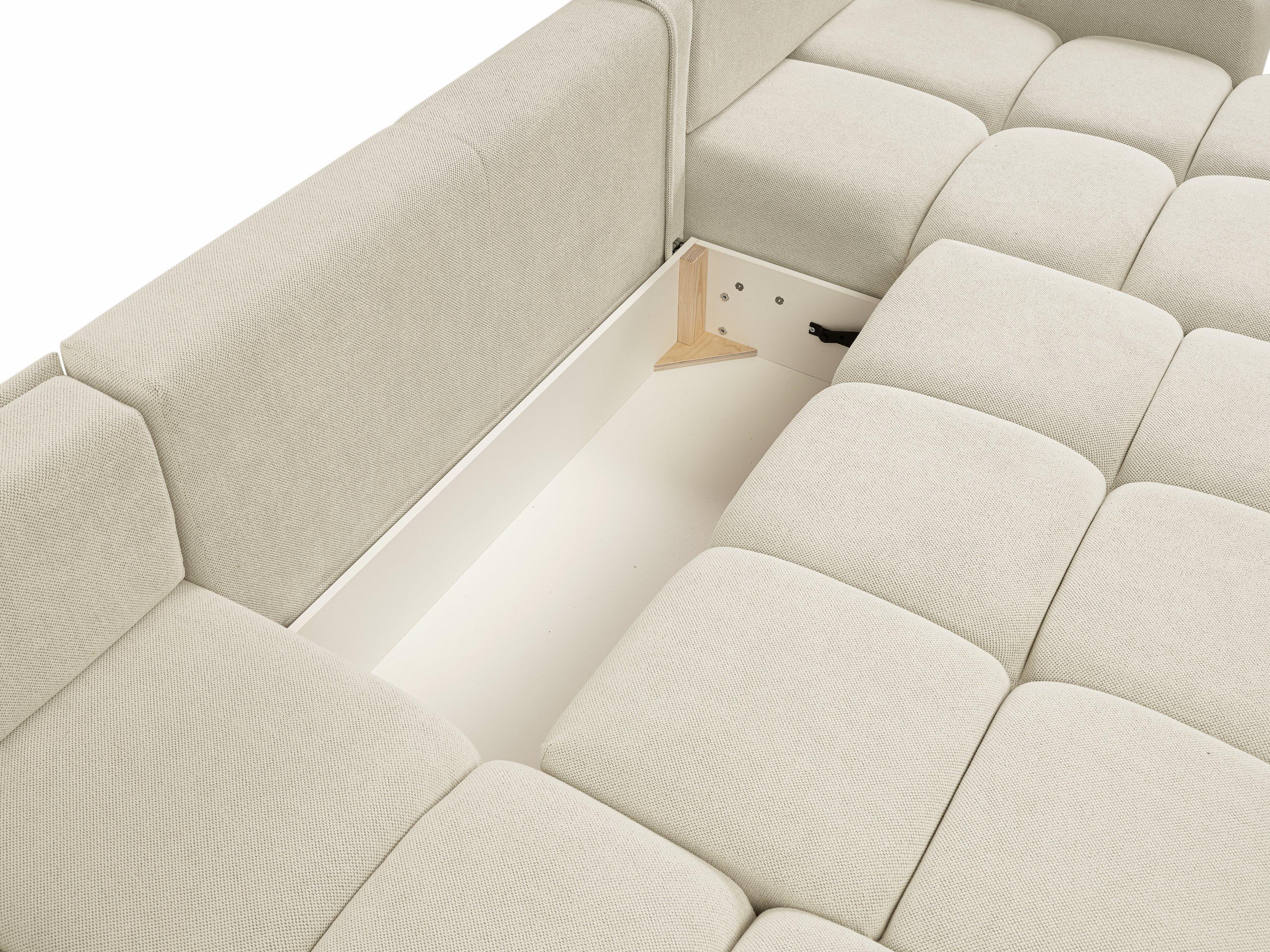 wohnli-moebel-suche-800001311816-1 WOHNLANDSCHAFT DUCA U Beige Jersey mit Schlaffunktion Holz MASSENO Möbel > Sofas & Couches > Wohnlandschaften > Wohnlandschaften U-Form Beige