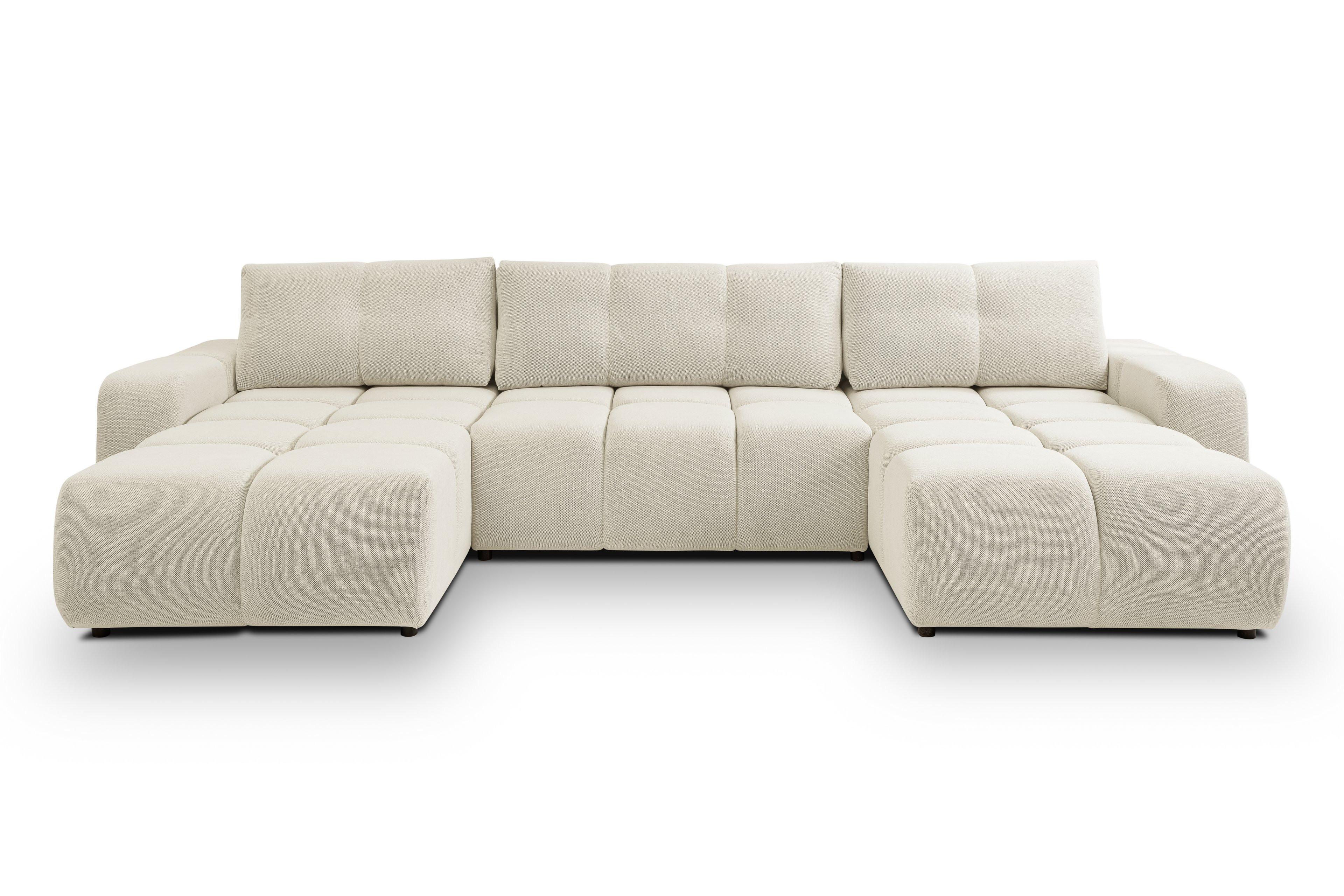 wohnli-moebel-suche-800001311816 Wohnli Möbelsuche - WOHNLANDSCHAFT DUCA U Beige Jersey mit Schlaffunktion