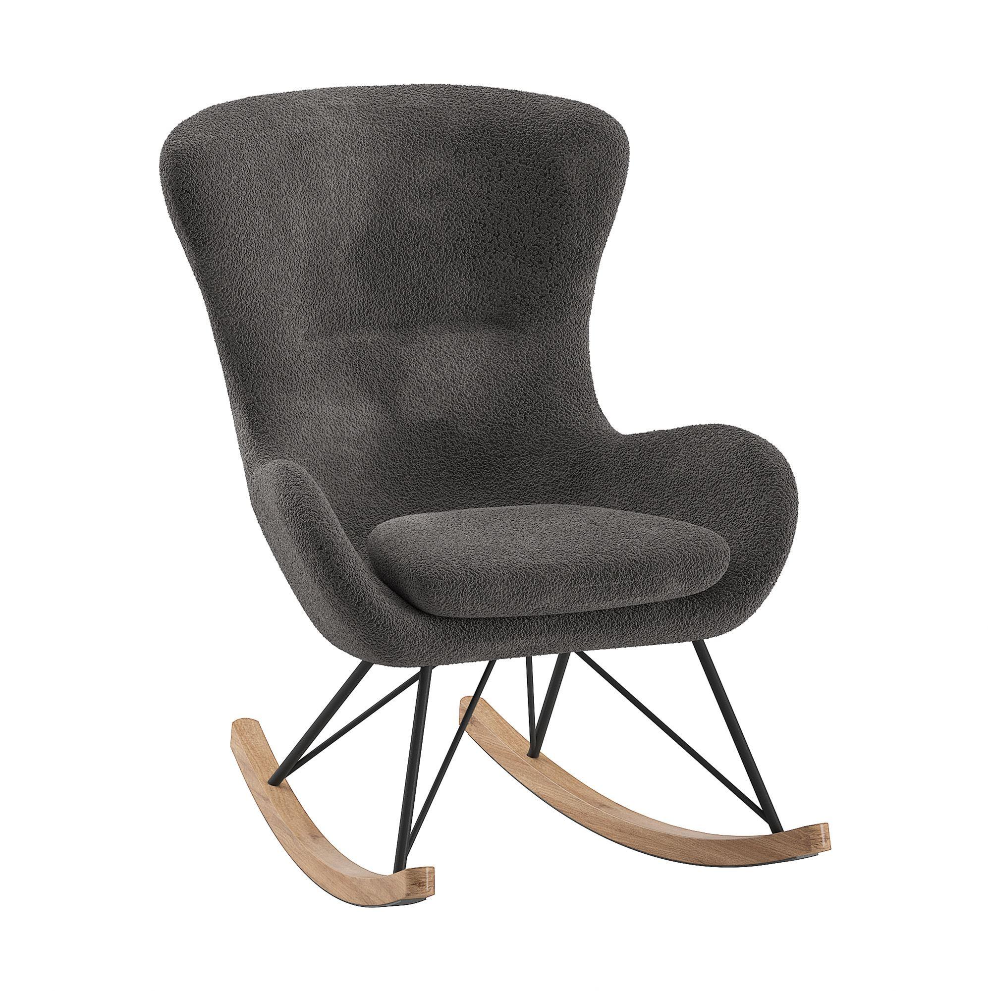 wohnli-moebel-suche-800001311860 Wohnli Möbelsuche - SCHAUKELSTUHL Katreena 76x110x101 Anthrazit/Schwarz/Natur