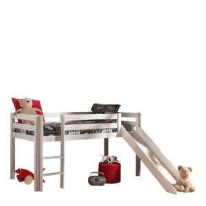 wohnli-moebel-suche-800001312228 Wohnli Möbelsuche - HOCHBETT mit Rutsche Karolina 210x114x218 aus Massivholz in Weiß