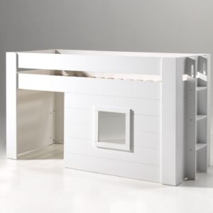 wohnli-moebel-suche-800001312378-1 HOCHBETT mit Vorhang Karola 215x120x96 aus MDF in Weiß Holzwerkstoff 58aufmkessel Möbel > Betten > Hoch- und Etagenbetten > Hochbetten Weiß
