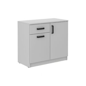 wohnli-moebel-suche-800001312394 Wohnli Möbelsuche - KOMMODE MALTESA 80/73/41 cm mit 1 Schubladen 2 Türen Grau