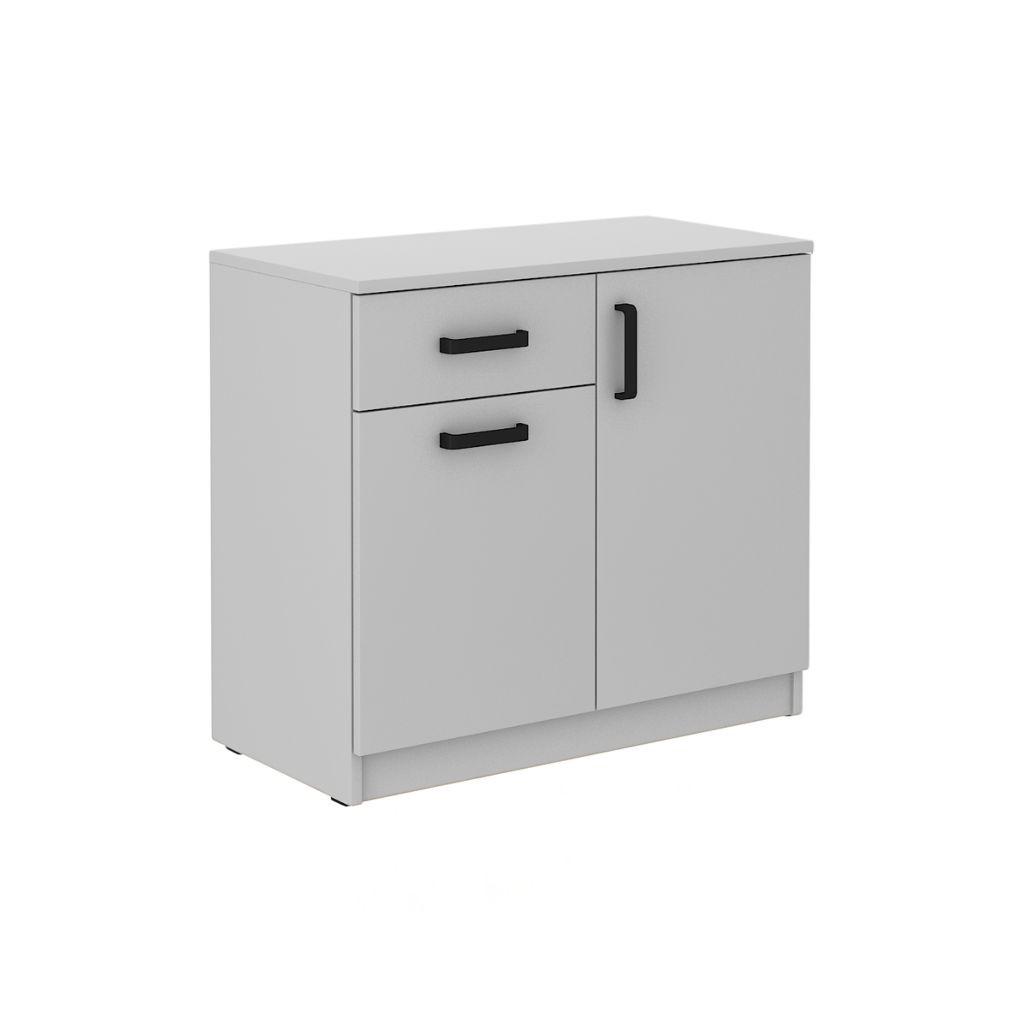 wohnli-moebel-suche-800001312394 Wohnli Möbelsuche - KOMMODE MALTESA 80/73/41 cm mit 1 Schubladen 2 Türen Grau