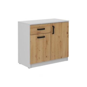 wohnli-moebel-suche-800001312397 Wohnli Möbelsuche - KOMMODE MALTESA 80/73/41 cm mit 1 Schubladen 2 Türen Grau