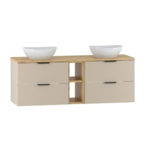 wohnli-moebel-suche-800001317862 Wohnli Möbelsuche - DOPPELWASCHTISCH 140.6cm Astrid Kaschmir und Holz