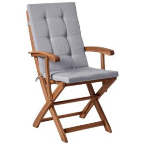 wohnli-moebel-suche-800001321124-1 GARTENSTUHL 2er-Set Hellgrau Maui Premium Holz Beliani Garten & Outdoor > Gartenmöbel > Gartenstühle Braun