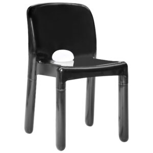 wohnli-moebel-suche-800001321311-1 GARTENSTUHL 4er-Set Schwarz Betim Kunststoff Beliani Garten & Outdoor > Gartenmöbel > Gartenstühle Schwarz