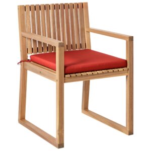 wohnli-moebel-suche-800001321325-1 GARTENSTUHL 2er-Set Hellbraun/Red Sassari Premium Holz Beliani Garten & Outdoor > Gartenmöbel > Gartenstühle Braun