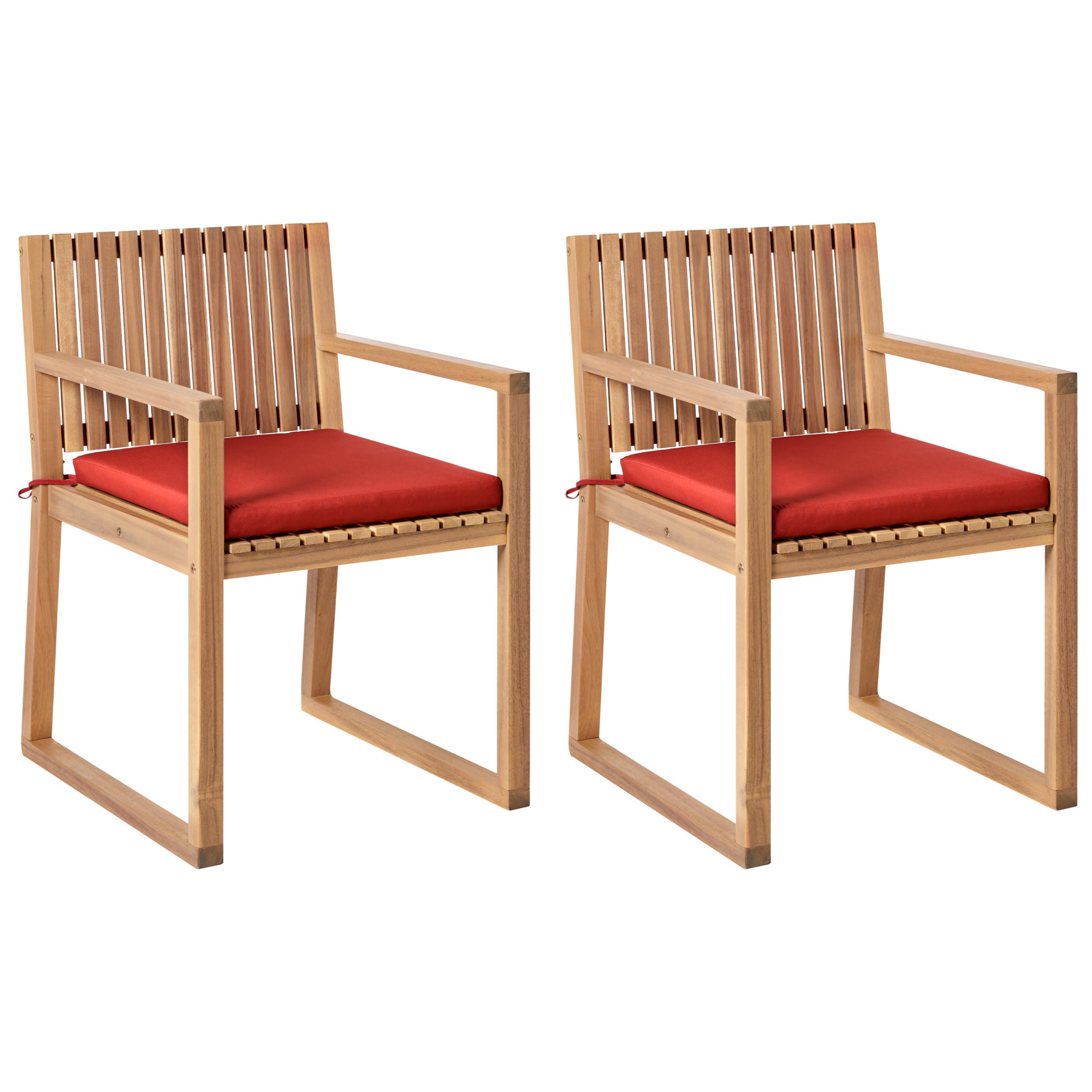 wohnli-moebel-suche-800001321325 Wohnli Möbelsuche - GARTENSTUHL 2er-Set Hellbraun/Red Sassari Premium