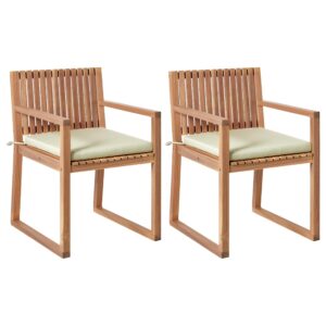 Wohnli Möbelsuche - GARTENSTUHL 2er-Set Hellbraun/Grün Sassari Premium