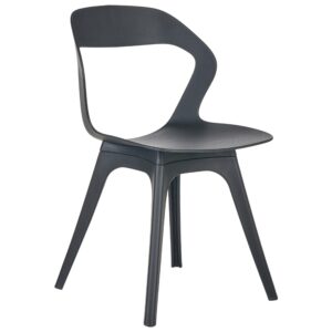 wohnli-moebel-suche-800001321457-1 GARTENSTUHL 4er-Set Schwarz Lachania Kunststoff Beliani Garten & Outdoor > Gartenmöbel > Gartenstühle Schwarz