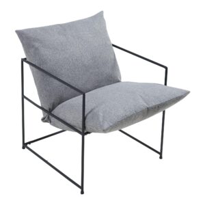 SESSEL Utsjoki Textil [en.casa] Möbel > Sessel > Polstersessel Grau