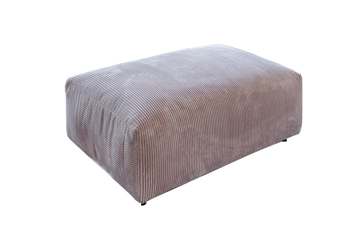 Wohnli Möbelsuche - HOCKER MIA Taupe Cord
