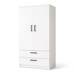 wohnli-moebel-suche-800001327033 Wohnli Möbelsuche - DREHTÜRENSCHRANK DOVI 90/180/50 cm 2-türig Weiß