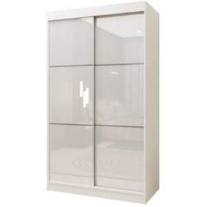 Wohnli Möbelsuche - SCHWEBETÜRENSCHRANK VITALE 120/216/61 cm 2-türig Weiß