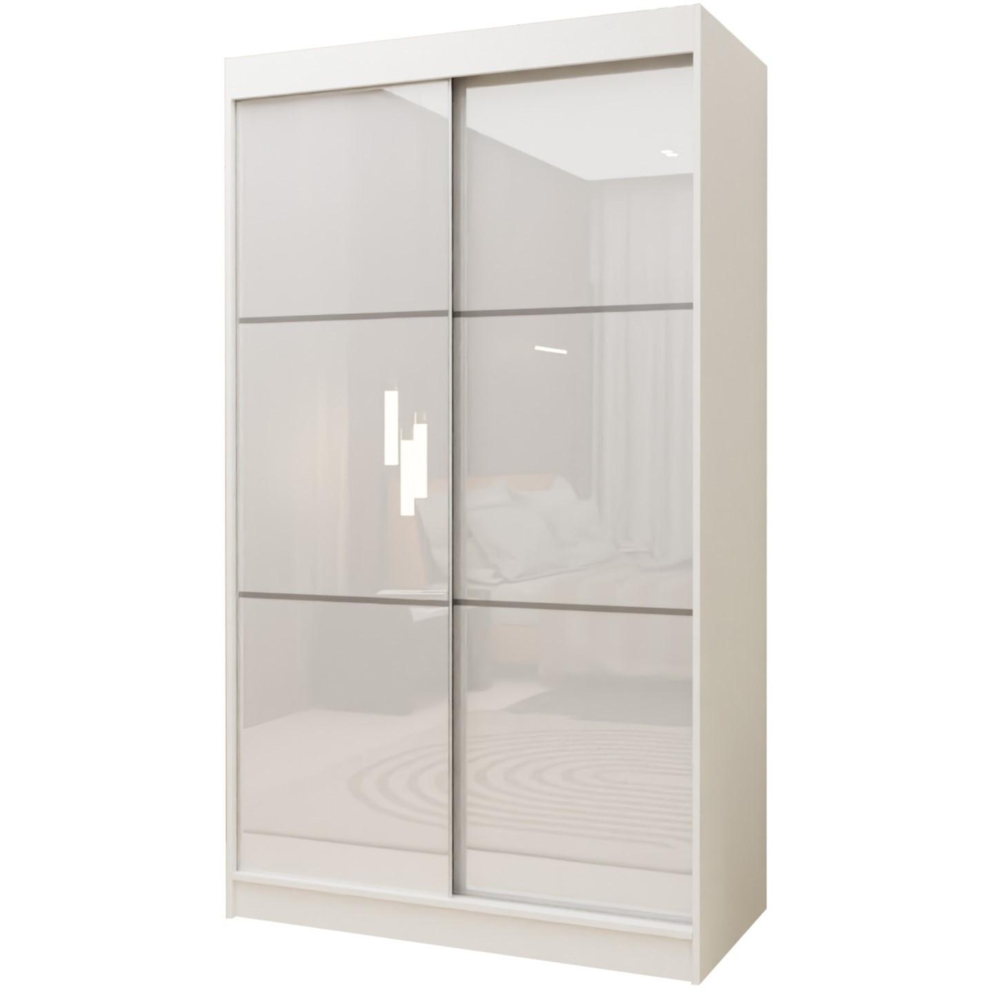 wohnli-moebel-suche-800001327088 Wohnli Möbelsuche - SCHWEBETÜRENSCHRANK VITALE 120/216/61 cm 2-türig Weiß