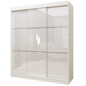 wohnli-moebel-suche-800001327155 Wohnli Möbelsuche - SCHWEBETÜRENSCHRANK VITALE 180/216/61 cm 3-türig Weiß