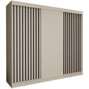 wohnli-moebel-suche-800001327385 Wohnli Möbelsuche - SCHWEBETÜRENSCHRANK LAMELLO 240/216/61 cm 3-türig Weiß
