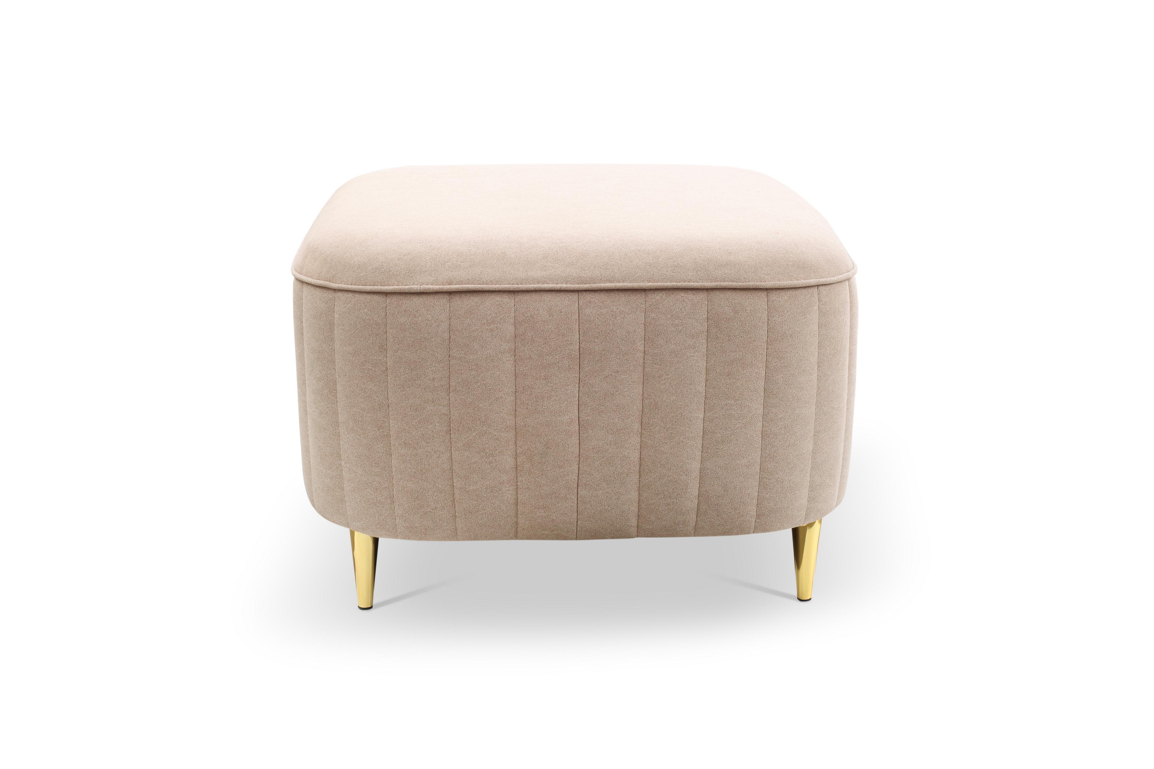 Fußhocker Beige