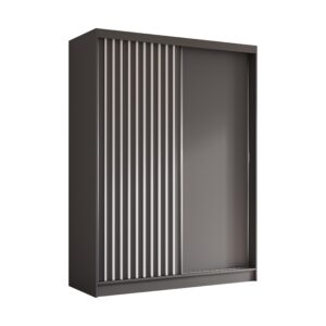 wohnli-moebel-suche-800001327413 Wohnli Möbelsuche - SCHWEBETÜRENSCHRANK LAMELLO 160/216/61 cm 2-türig Grau