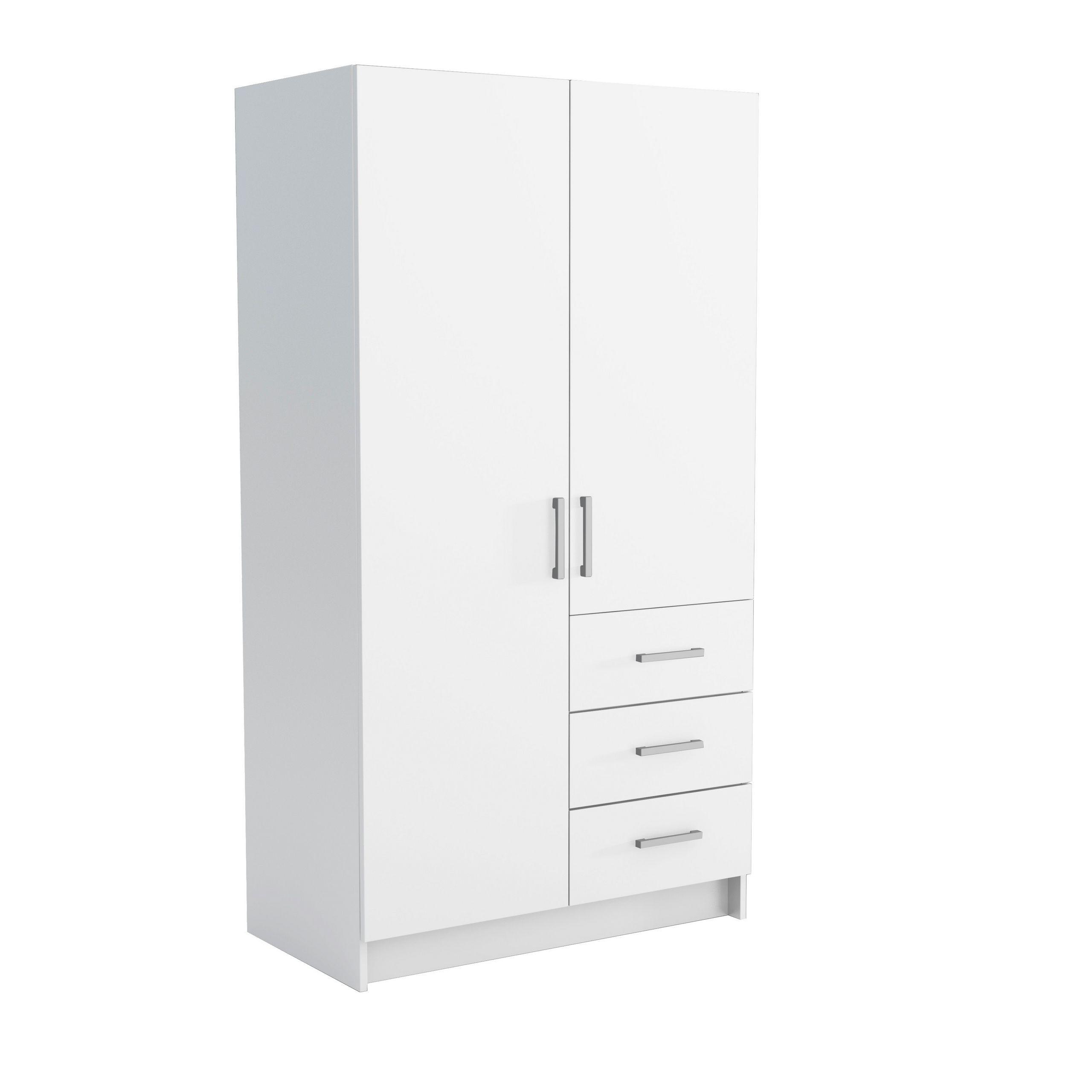 Wohnli Möbelsuche - DREHTÜRENSCHRANK PINELLO 96/177/50 cm 2-türig Weiß