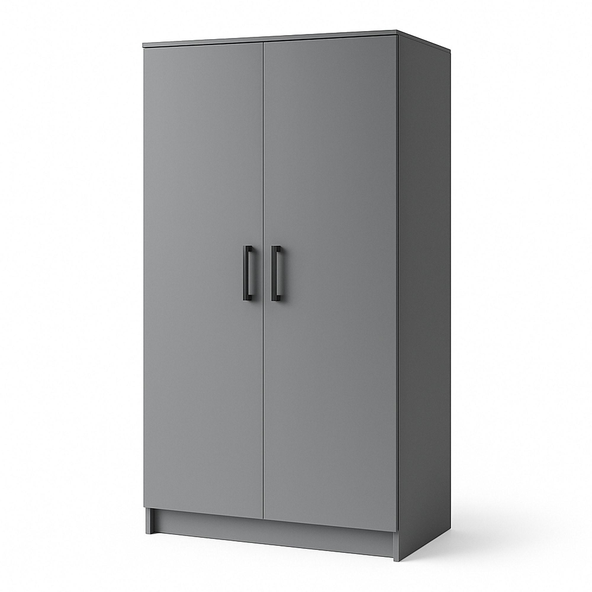 wohnli-moebel-suche-800001327494 Wohnli Möbelsuche - DREHTÜRENSCHRANK SILO 90/180/50 cm 2-türig Grau