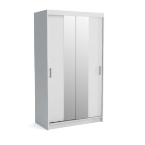 wohnli-moebel-suche-800001327598 Wohnli Möbelsuche - SCHWEBETÜRENSCHRANK NICOLA 120/215/60 cm 2-türig Weiß