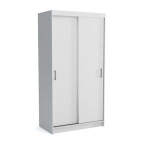 wohnli-moebel-suche-800001327602 Wohnli Möbelsuche - SCHWEBETÜRENSCHRANK NICOLA 110/215/60 cm 2-türig mit Spiegel Weiß