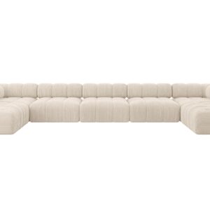wohnli-moebel-suche-800001327867 Wohnli Möbelsuche - WOHNLANDSCHAFT modulares Sofa Garvo-U3 - 475x190x70 cm Beige Cord