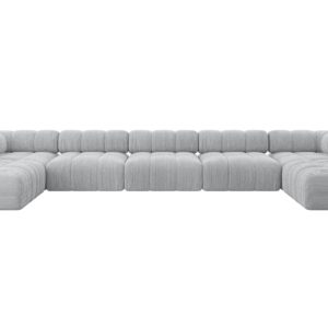 wohnli-moebel-suche-800001327869 Wohnli Möbelsuche - WOHNLANDSCHAFT modulares Sofa Garvo-U3 - 475x190x70 cm Grau Cord