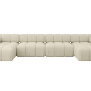 wohnli-moebel-suche-800001327874 Wohnli Möbelsuche - WOHNLANDSCHAFT modulares Sofa Tesso-U2 - 380x160x70 cm Beige Bouclé