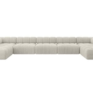 wohnli-moebel-suche-800001327886 Wohnli Möbelsuche - WOHNLANDSCHAFT modulares Sofa Garvo-U3 - 475x190x70 cm Creme Cord