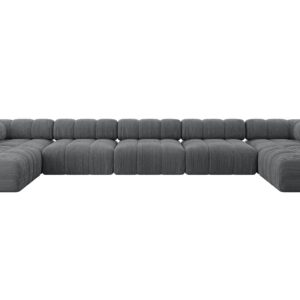 wohnli-moebel-suche-800001327895 Wohnli Möbelsuche - WOHNLANDSCHAFT modulares Sofa Garvo-U3 - 475x190x70 cm Dunkelgrau Cord