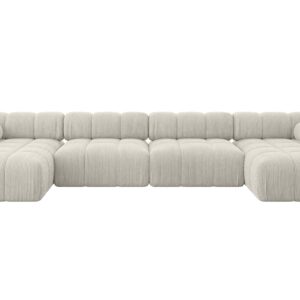 wohnli-moebel-suche-800001327897 Wohnli Möbelsuche - WOHNLANDSCHAFT modulares Sofa Tesso-U2 - 380x160x70 cm Creme Cord