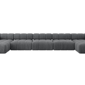 wohnli-moebel-suche-800001327986 Wohnli Möbelsuche - WOHNLANDSCHAFT modulares Sofa Tesso-U3 - 475x160x70 cm Dunkelgrau Cord