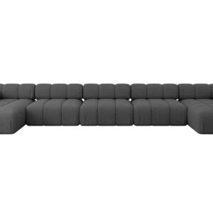 wohnli-moebel-suche-800001327992 Wohnli Möbelsuche - WOHNLANDSCHAFT modulares Sofa Tesso-U3 - 475x160x70 cm Grau Bouclé