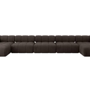 wohnli-moebel-suche-800001328002 Wohnli Möbelsuche - WOHNLANDSCHAFT modulares Sofa Tesso-U3 - 475x160x70 cm Braun Velours