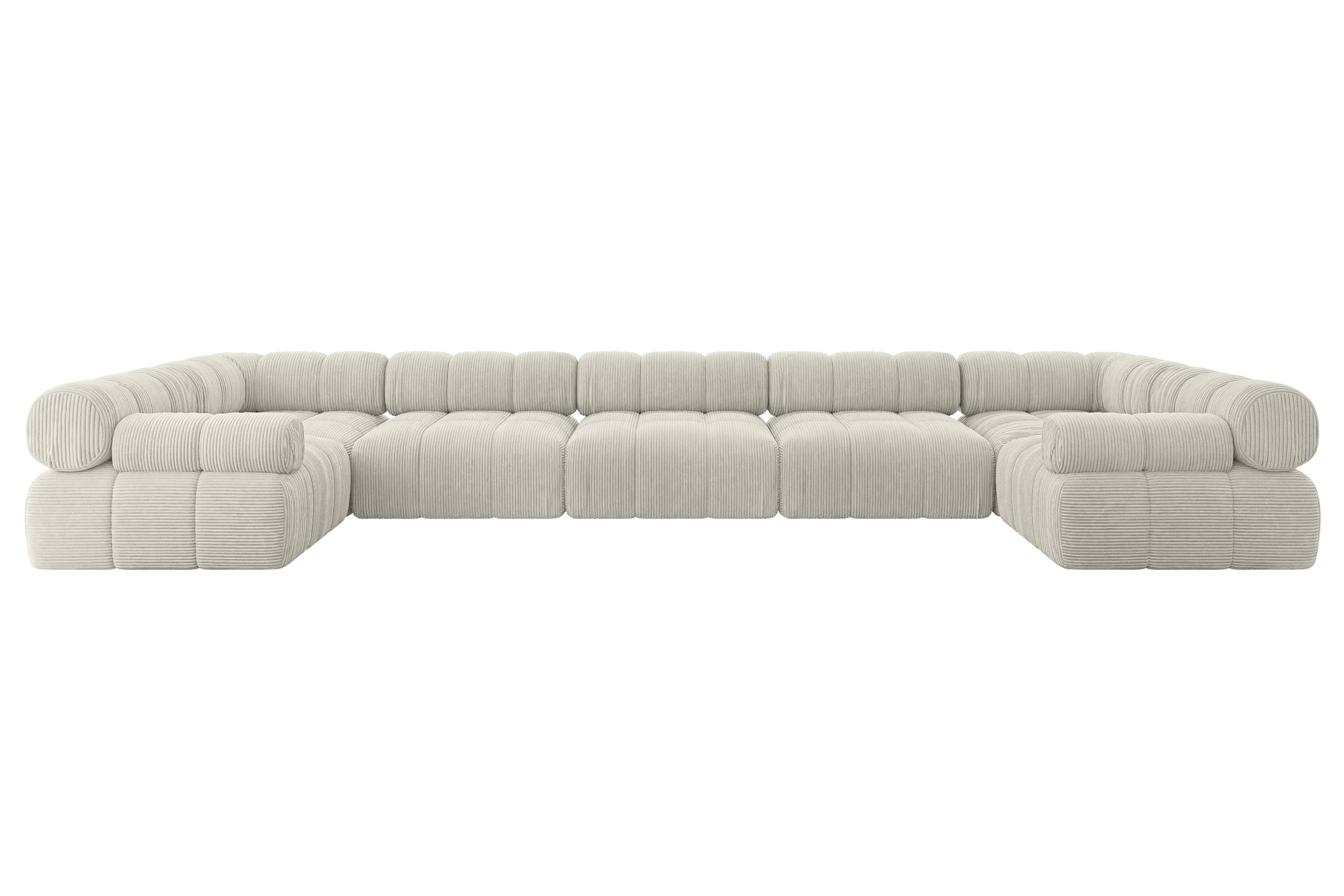 wohnli-moebel-suche-800001328032 Wohnli Möbelsuche - WOHNLANDSCHAFT modulares Sofa Birno-U3 - 475x190x70 cm Creme Cord