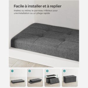 wohnli-moebel-suche-800001328039-1 SITZBOX - L76 cm Holzwerkstoff Calicosy Möbel > Bänke > Sitzbänke Grau