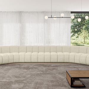 wohnli-moebel-suche-800001328068-1 WOHNLANDSCHAFT modulares Sofa Montra-U2 - 581x174x70 cm Beige Textil ALTDECOR Möbel > Sofas & Couches > Wohnlandschaften > Wohnlandschaften U-Form Beige