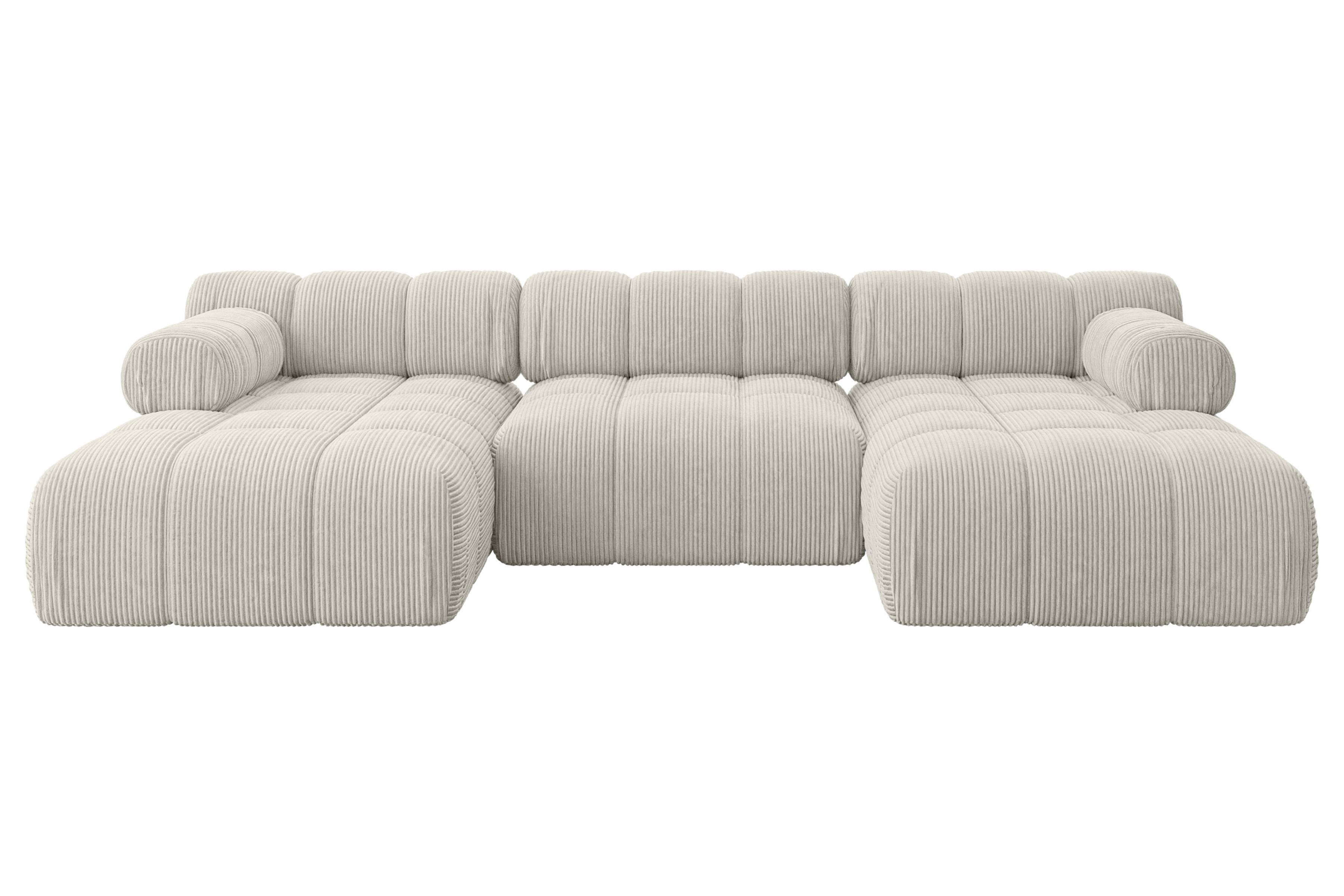 wohnli-moebel-suche-800001328095 Wohnli Möbelsuche - WOHNLANDSCHAFT modulares Sofa Tesso-U1 - 285x160x70 cm Creme Cord